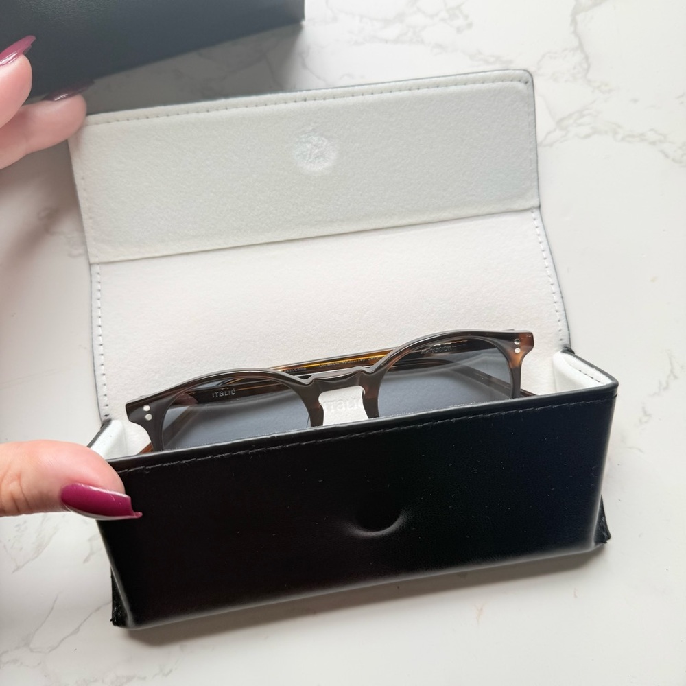 NEW Italic Round Brown Tortoise Sunglasses - Picture 10 of 10